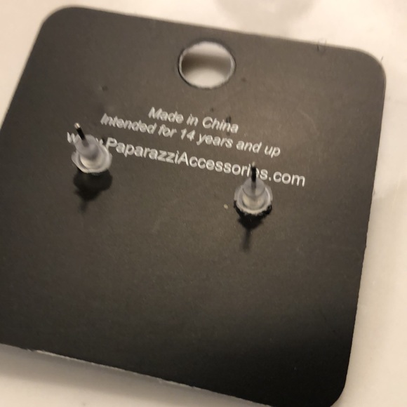 Light Blue Post Earrings - Picture 2 of 2